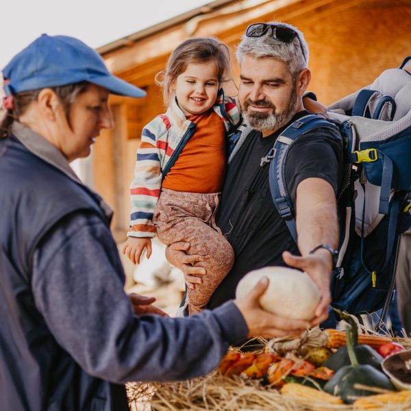 Family Hike on Zackel Hill and Pumpkin Decorating in Slimnic