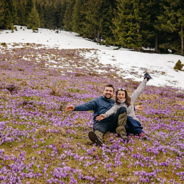Auf der Suche nach Krokussen bei der Suru-Hütte